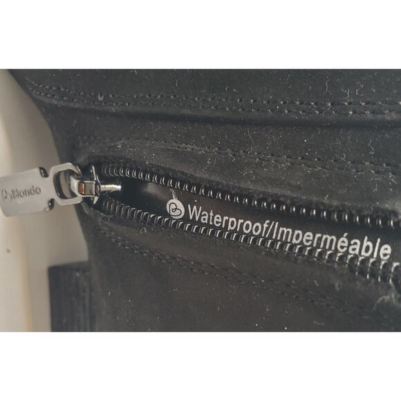 Blondo Victory Black Suede Ankle Boots Waterproof Side Zip Women's Size 8 - Picture 6 of 12